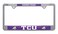 AMG Auto Emblems Officially Licensed Premium Shiny Chrome Metal License Plate Frame - Second Generation - Mascot Version (TCU