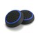 SZLG Silicone Thumb Stick Joystick Cap Analog Grip Thumbsticks Cap Cover Case for Switch NS Controller (Black-Blue