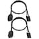 LUORNG 2PCS Fan Light Adapter Cable Extension Cable Adapter Cable 30cm Can Connect to Any 5V 3-Pin ARGB Devices