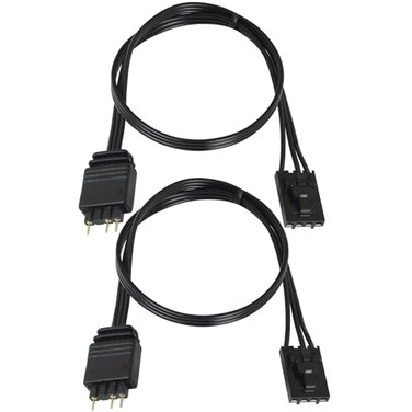 LUORNG 2PCS Fan Light Adapter Cable Extension Cable Adapter Cable 30cm Can Connect to Any 5V 3-Pin ARGB Devices
