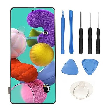 GOWENIC A51 Screen Replacement, Display Digitizer Assembly with Frame and Repair Tool Kit for Smartphone A515 A515U A515A