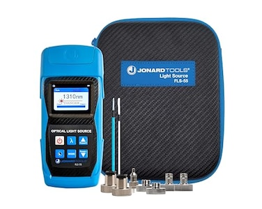Jonard Tools FLS-55 Multi-ModeSingle-Mode Fiber Optic Light Source with FC/LC/SC (PC/UPCAdapters (2025 Model