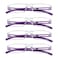 LifeArt Blue Light Blocking Reading Glasses,4 Pack Men's and Women's Rectangular Frame,(Purple,2.00 Magnification