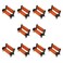 Maxmoral 10PCS Model Train Platform Park Street Seat Bench Chairs Park Bench Model for Model Train Landscape Railway