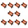Maxmoral 10PCS Model Train Platform Park Street Seat Bench Chairs Park Bench Model for Model Train Landscape Railway