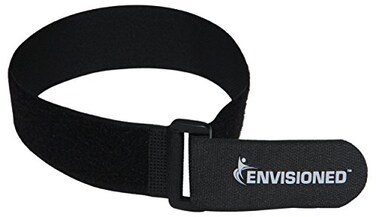 ENVISIONED Reusable Cinch Straps 3" x 100" - 4 Pack, Multipurpose Strong Gripping, Quality Hook and Loop Securing Straps (Black