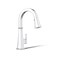 KOHLER K-23830-CP Riff Pull-Down Single-Handle Kitchen Faucet, Kitchen Sink Faucet with Pull-Down Sprayer, Polished Chrome