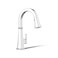 KOHLER K-23830-CP Riff Pull-Down Single-Handle Kitchen Faucet, Kitchen Sink Faucet with Pull-Down Sprayer, Polished Chrome