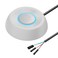 SinLoon PC Power Switch - Desktop Computer External Remote Start Motherboard Button Extension Cable with LED Light (White