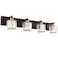 Aipsun Crystal Bathroom Vanity Lighting Black Vanity Light Fixtures Modern Vanity Light for Bathroom 4 Lights(Exclude Bulb