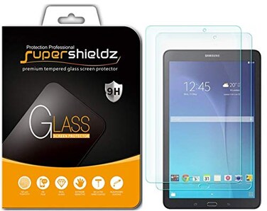 Supershieldz (2 PackDesigned for Samsung Galaxy Tab E 9.6 inch Tempered Glass Screen Protector, Anti Scratch, Bubble Free
