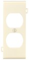 Leviton 1-Gang Duplex Device Receptacle Wallplate, Sectional, Thermoplastic Nylon, Device Mount, Center Panel, PSC8-I, Ivory
