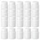 UPSTORE 50PCS White Empty Solid Plastic Bottle Case Holder Container Vials Box with Screw Cap for Powder Sample Storage (20ml/0,67oz