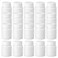 UPSTORE 50PCS White Empty Solid Plastic Bottle Case Holder Container Vials Box with Screw Cap for Powder Sample Storage (20ml/0,67oz