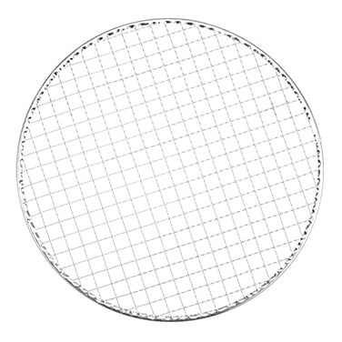 HARFINGTON 5pcs Round BBQ Grill Net 11.6" Dia Galvanized Iron Barbecue Mesh Mat for Baking Smoking Charcoal Grilling Roasting