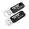 INLAND Micro Center Pro 2 Pack 32GB USB 3.1 Gen1 Flash Drive Faster USB Stick External Data Storage Thumb Drive (32GB 2-Pack, Black