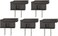 Creative Hobbies Easy Snap On End Plug, Replacement Electical Plug for SPT-1 Wire - Polarized, 8 Amp, 125 Volt, Brown5 Pack
