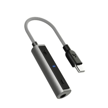 HiByDigital D1 USB C DAC 32bit/384KHz USB C to 3.5mm Audio Adapter Dongle HiFi Headphone Amplifier for Android/iOS/Windows/Mac
