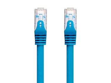 Monoprice Cat6 100ft Blue CMP Patch Cable UTP Solid 23AWG 550MHz Pure Bare Copper Snagless RJ45 Entegrade Series Ethernet Cable