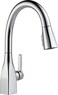 Delta Mateo Chrome Kitchen Faucet with Pull Down Sprayer, Modern Single Hole Kitchen Sink Faucet, Single Handle, Chrome 9183-DST