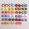 Ambertown Silicone Analog Thumb Grip Stick Set Joystick Cap Thumbstick Cover Caps for Switch NS Switch Lite Controller Thumbsticks Cap (K