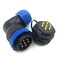 SZJELEN SD28 2Pin26Pin IP67 Flanged Elbow Circular Waterproof Connector Plug and Socket,Electrical Wire Cable Connector (7-Pin