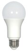 Satco S29837 6-Pack Solid State LED Light Bulb; 120 Volts; 9.8 Watts; 800 Lumens; A19 Medium Base; 3500; Dimmable; Frosted Finish