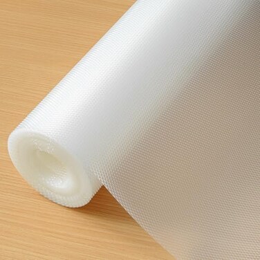 Hersvin Shelf Liners 18 in x 20 ft Drawer Mats Non-Adhesive Cupboard Protector Kitchen Cabinet Lining Fridge Liner (Clear/Diamond