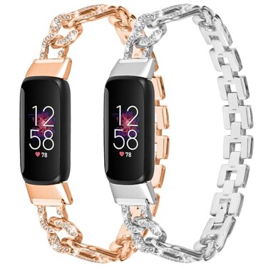 E ECSEM Bands Compatible with Fitbit Luxe Replacement Wristbands Accessory Bracelet Quick Release Strap Arm Bands for Fitbit Luxe Smart Watch