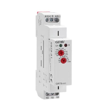 GAEYAELE Delay On Time Relay 16A 1SPDT Electronic Adjustable Single Function Timer Delay Relay Din Rail Modular(GRT8-A1,AC/DC12V-240V