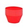 AKOAK Reusable Silicone Non-stick Baking Cups, Cake Molds, Kitchen Baking Cooking Accessories, DIY Cake Making Tools - Pack of 10 (Red