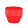 AKOAK Reusable Silicone Non-stick Baking Cups, Cake Molds, Kitchen Baking Cooking Accessories, DIY Cake Making Tools - Pack of 10 (Red