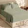 HearthHarbor Extra Deep Pocket King Size Sets - Fits Mattress 18-24 Inches Deep - Extra Deep Pocket Sheets - 6 Piece King Size - Sage
