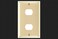 Legrand PassSeymour K2I Plastic Despard Opening Wall Plate, 1 Gang, Two Horizontal Opening, Includes Mounting Straps, Ivory (1 Count