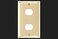 Legrand PassSeymour K2I Plastic Despard Opening Wall Plate, 1 Gang, Two Horizontal Opening, Includes Mounting Straps, Ivory (1 Count