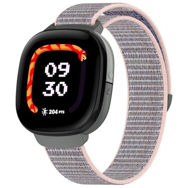 NTidea Compatible with Fitbit Ace LTE, Quick Release Nylon HOOK LOOP Replacement Sport Strap Accessory Fit for Fitbit Ace LTE Band, Pink