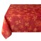 Benson Mills Poinsettia Scroll Printed Rectangle Fabric Table Cloth, Winter, Holiday and Christmas Tablecloth (52" X 70" Rectangular, Red