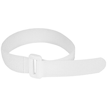 ENVISIONED Reusable Cinch Straps 1" x 20" - 12 Pack, Multipurpose Quality Hook and Loop Securing Straps (White- Plus 2 Free Bonus Reusable Cable Ties
