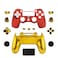WPS Chrome Controller Case Collection Full Housing ShellFull Buttons for PS4 PlayStation Slim Pro (JDM-040Controller (Chrome RedGold