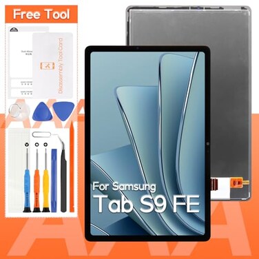 THIRDPOLE for Samsung Galaxy Tab S9 FE Screen Replacement LCD Display SM-X510, SM-X516B Touch Screen Digitizer Full Assembly,with Tools(Black