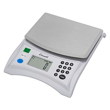 Escali Pana V136 Large Volume Measuring Kitchen/Baking/Cooking Scale, Preprogrammed With Over 150 Ingredients, LCD Digital Display, 13lb Capacity