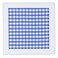 3dRose Dark BlueWhite Gingham Pattern - Cute Navy Retro Checks Checkered Checked Kitchen Dining Theme - Quilt Square, 8 by 8-Inch (qs1130153