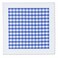 3dRose Dark BlueWhite Gingham Pattern - Cute Navy Retro Checks Checkered Checked Kitchen Dining Theme - Quilt Square, 8 by 8-Inch (qs1130153