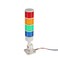 Luban Signal Tower Stack Lights - Industrial Warning Lamp, 4-Layer Andon Tower with Rotatable Base, Steady/Flashing Light Switchable, 110V/220V AC