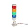 Luban Signal Tower Stack Lights - Industrial Warning Lamp, 4-Layer Andon Tower with Rotatable Base, Steady/Flashing Light Switchable, 110V/220V AC