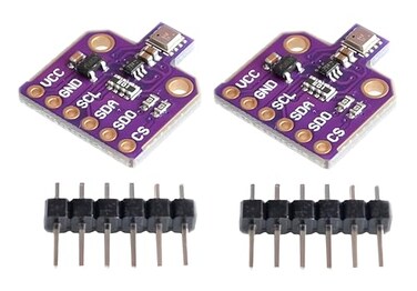 PAMEENCOS 2Pcs BME680 CJMCU-680 Temperature and Humidity Pressure Sensor Module, Low Power Gas, Ultra-Low Pressure Sensor, Height Development Board