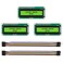 AITIAO 3 Pack 1602 LCD Display Module IC I2C TWI 16x2 Characters Serial Interface Adapter LCD Module for Raspberry Pi DIY Project IoT (Green Display