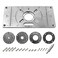 LYHLYA Router Table Insert Plate Table Aluminium Insert Plate Router Trimmer Woodworking Wood Router Table Insert Plate Tool Routers Bench Trimming (Silver
