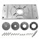 LYHLYA Router Table Insert Plate Table Aluminium Insert Plate Router Trimmer Woodworking Wood Router Table Insert Plate Tool Routers Bench Trimming (Silver