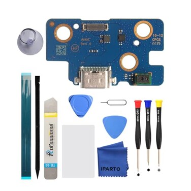 iParto Charging Port Replacement Kit for Samsung Galaxy Tab A8 10.5 (2021SM-X200 SM-X205 USB Flex Dock Connector Charging Flex Replacement with Tools